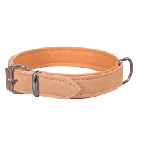 11463 EXCLUSIVE LEATHER COLLAR 2,5X50 CM NATURAL