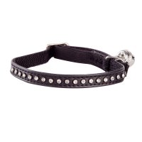 21260 GLAMOUR COLLAR WITH ELASTIC BAND 1X34CM BLAC