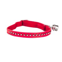 21261 GLAMOUR COLLAR WITH ELASTIC BAND 1X34CM RED