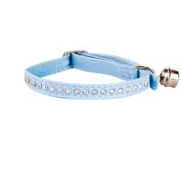 21262 GLAMOUR COLLAR WITH ELASTIC BAND 1X34CM BLUE