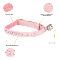 21263 GLAMOUR COLLAR WITH ELASTIC BAND 1X34CM ROSY