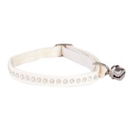 21264 GLAMOUR COLLAR WITH ELASTIC BAND 1X34CM WHIT