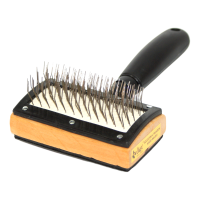 17008 TWO-SIDED BRUSH IN A PLACTIC HOUSING