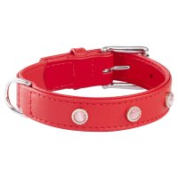 13814 ROYAL LTH DECORATIVE COLLAR 3X50CM RED