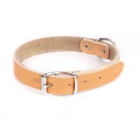 13639 CLASSIC LEATHER FELT-LINED COLLAR1,6x45CM RE