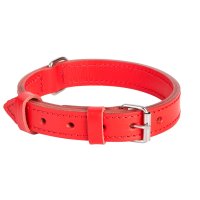 12525 LTH DOPPELTES HUNDEHALSBAND, 2,5x55cm rot