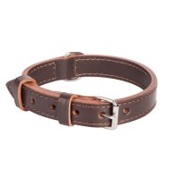 12535 LTH DOUBLE COLLAR, 3,0X75CM , BROWN