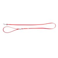 10017 LEATHER LEASH RIVETED 125 X 0,6 CM RED