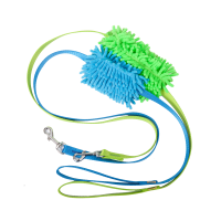 14453 ACTIVE LEASH WITH MOP TUG 2,0X160CM GREEN